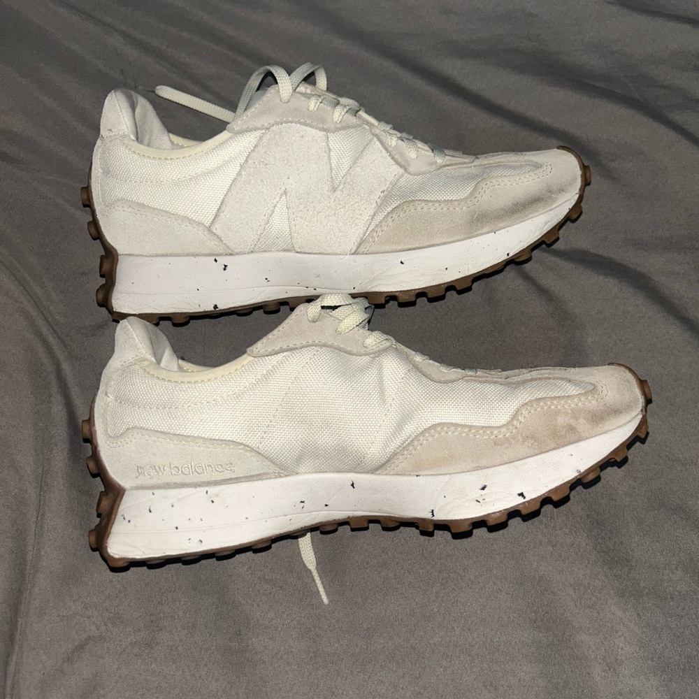 New Balance White and Neon Sneakers - Picture 2 of 7
